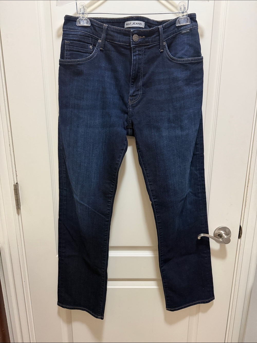 Mavi Men's Dark Indigo Straight Jeans